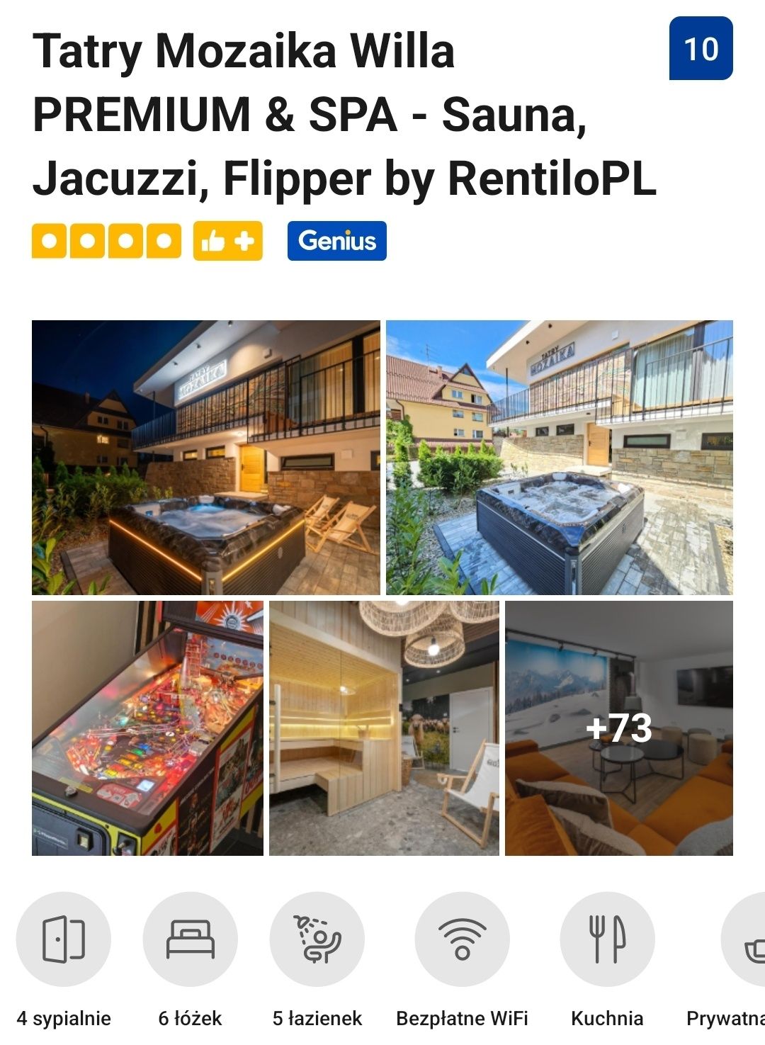 Ostatnie Terminy - Willa PREMIUM 11 osób - Sauna, Jacuzzi, Flpper, Dom