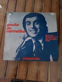 Vinil "Semente" Grande Premio TV da Canção  de 1973 /Paulo de Carvalho