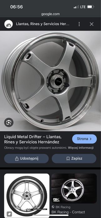 Koła felgi 18 5x114,3 liquid metal drifter