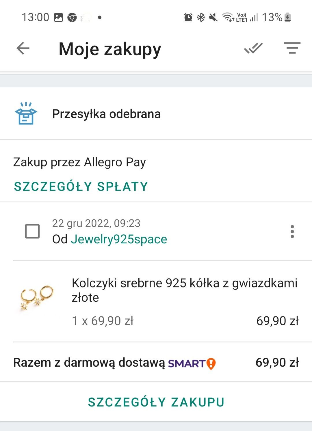 Komplet biżuterii wyk.ze srebra 925 pokrytą warstwą 24 k złota+gratis