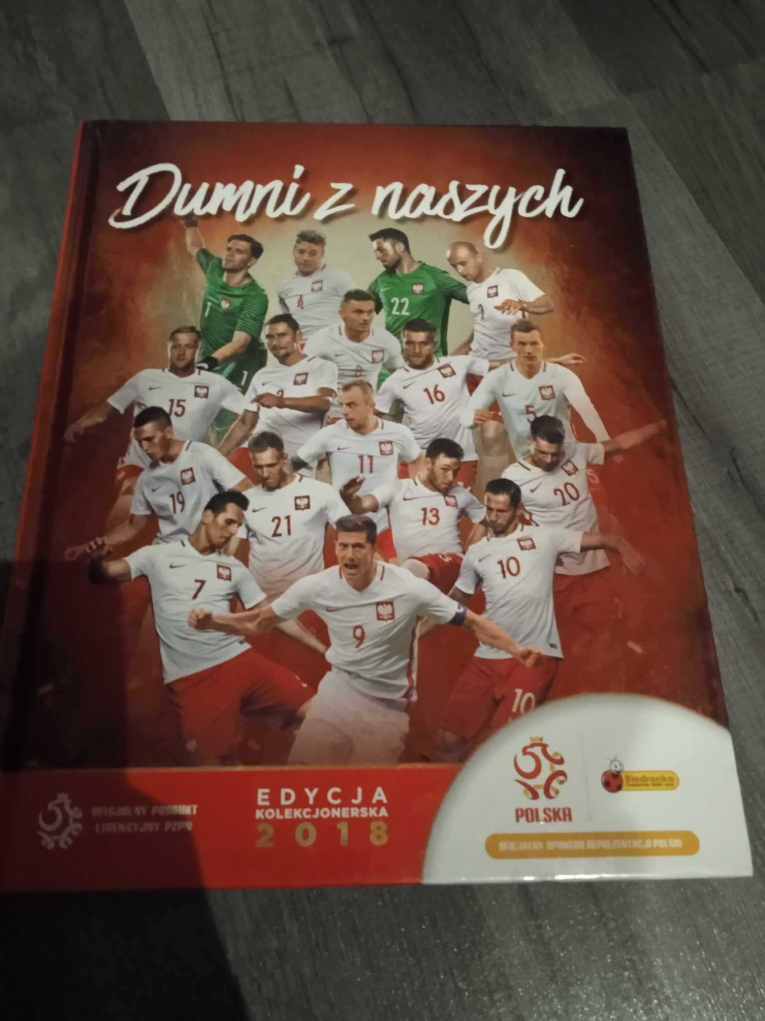 Album z kartami i naklejkami piłkarskimi "Dumni z naszych"