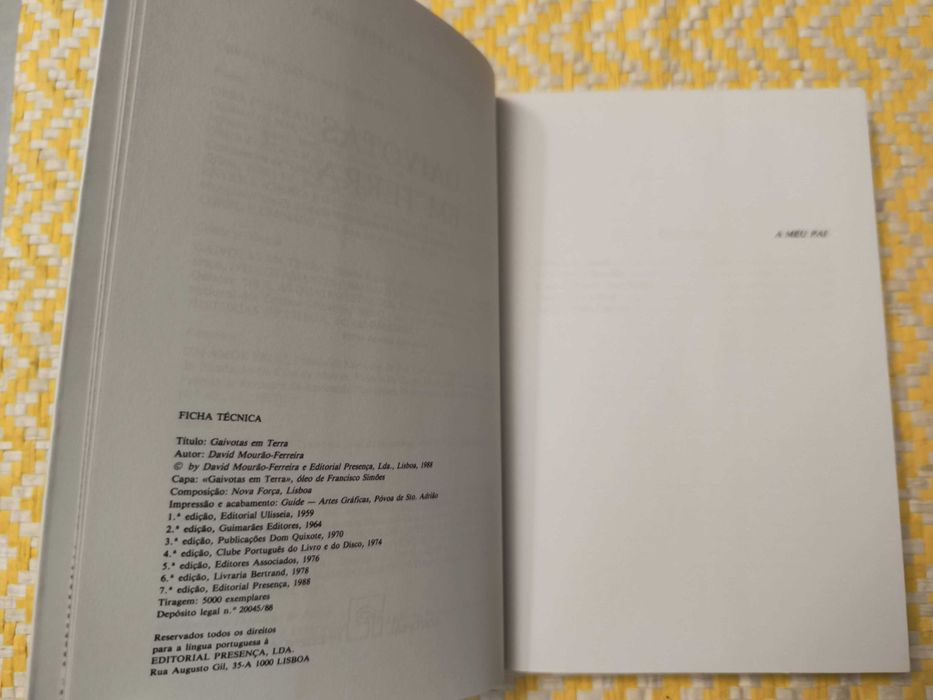 Gaivotas em terra – 
David Mourão Ferreira