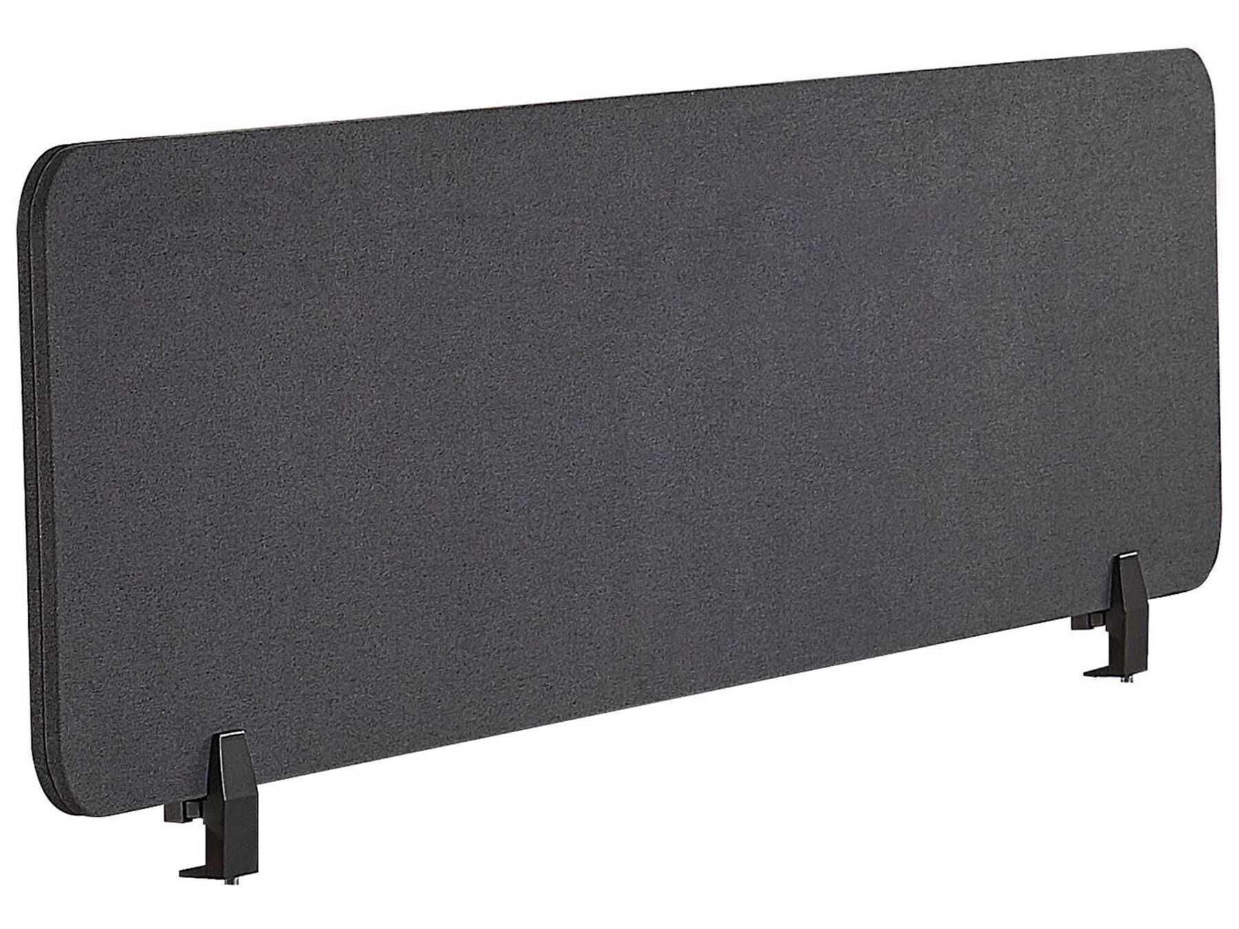 Przegroda na biurko 130 x 40 cm ciemnoszara WALLY BELIANI