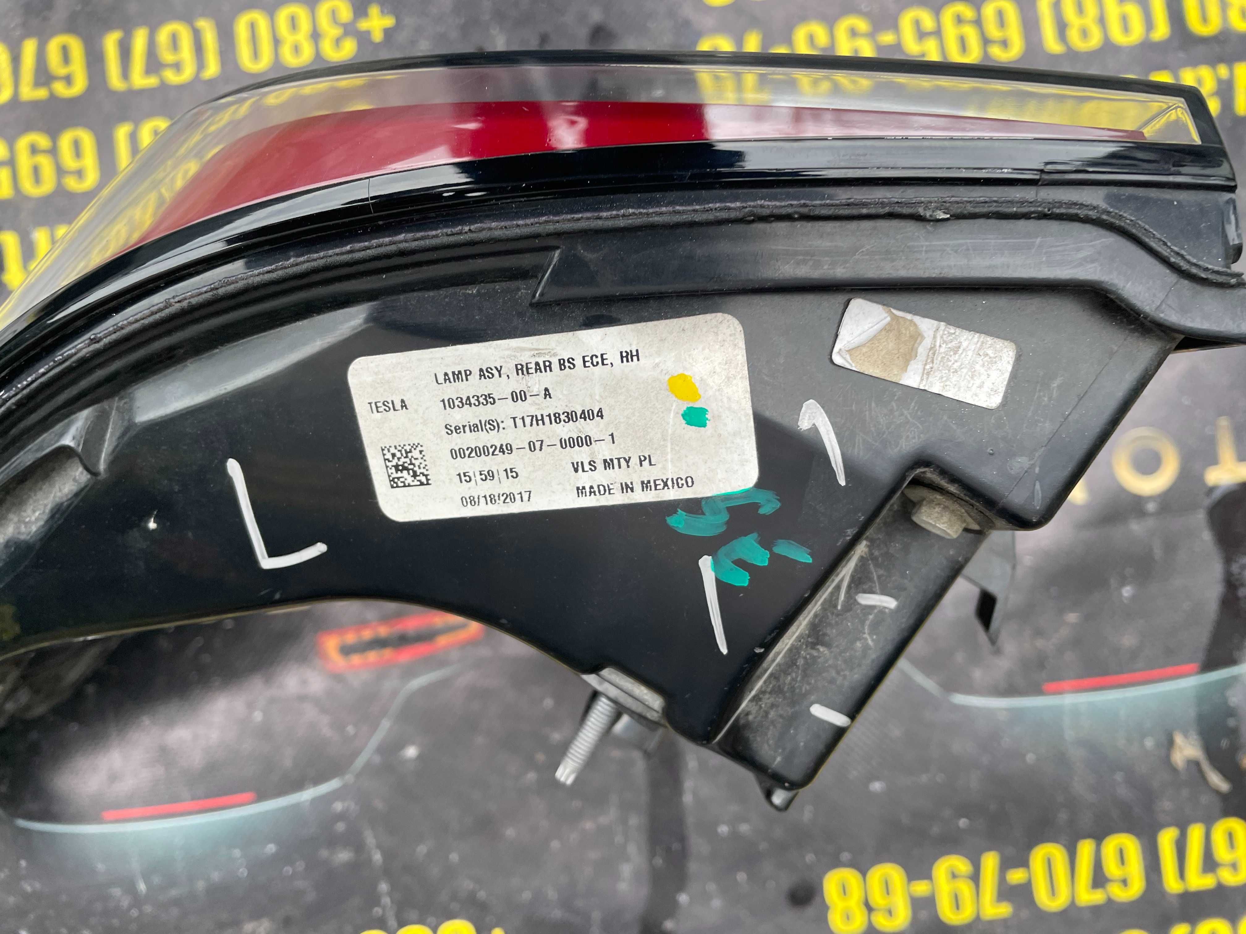 Ліхтар задній правий Tesla X Європа фонарь задний Tesla X 1034335-00-A