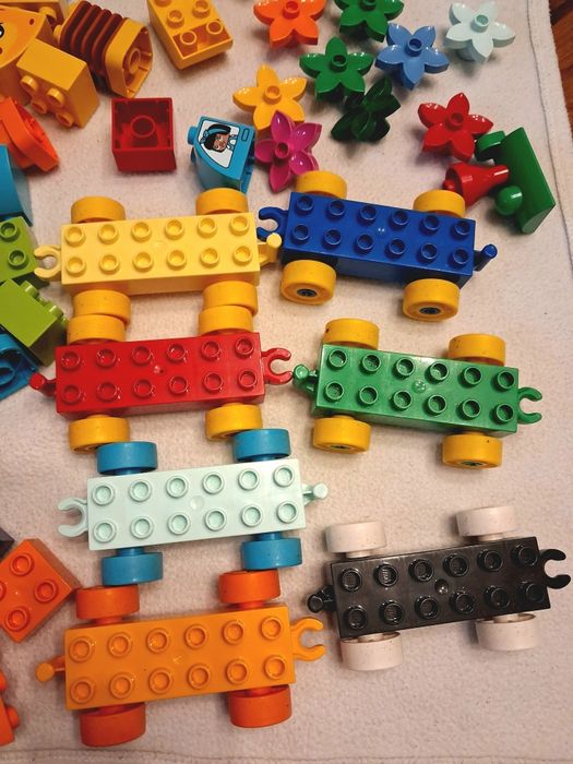 LEGO Duplo Duży zestaw, pociągi, samoloty, figurki