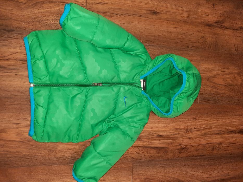 Kurtka zimowa dziecięca 6-9 m. Nike zielona