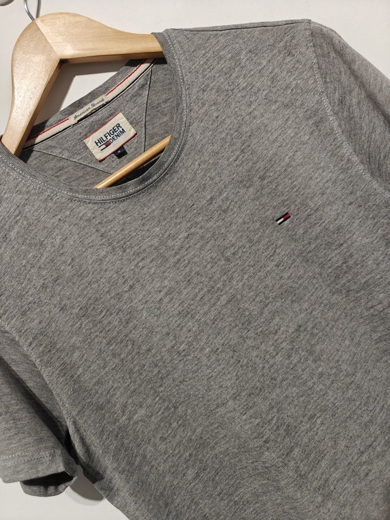 Tommy Hilfiger t-shirt koszulka sportowa męska logowana S