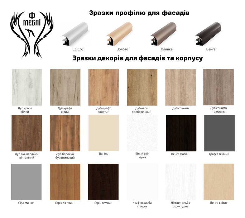 Шафа-Купе Стандарт 160*60*240 з Фасадами ДСП (Шкаф-Купе)! Інші Розміри