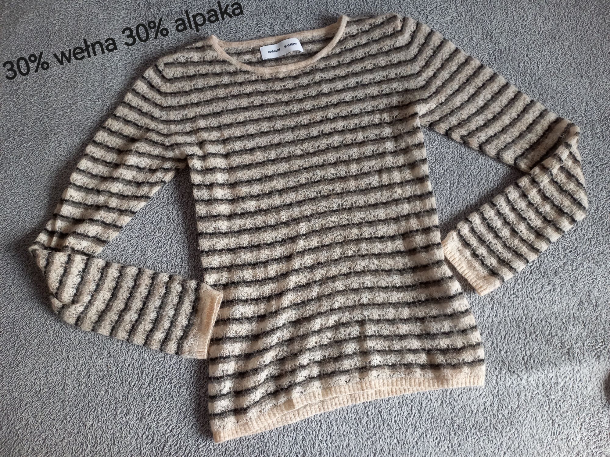 Samsoe Samsoe sweter chmurka alpaka wełna
