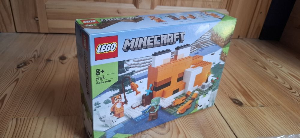 Pudełko z instrukcją po lego minecraft 21178