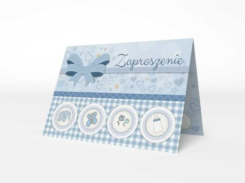 Zaproszenie urodzinowe, na chrzest lub Baby Shower. + koperta GRATIS