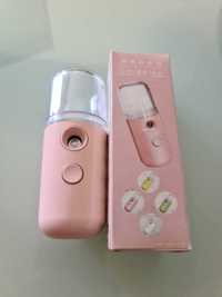 Mini Spray Nano Covid 19 Vaporizador Álcool Recarregável Usb- COR ROSA