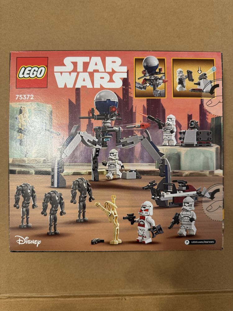 Lego 75372 zestaw bitewny z żołnierzami  klonow i droidem bitewnym