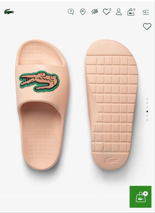 Мужские шлепанцы  Lacoste Лакост 41- 41,5 Новые