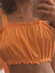 Top laranja da zara