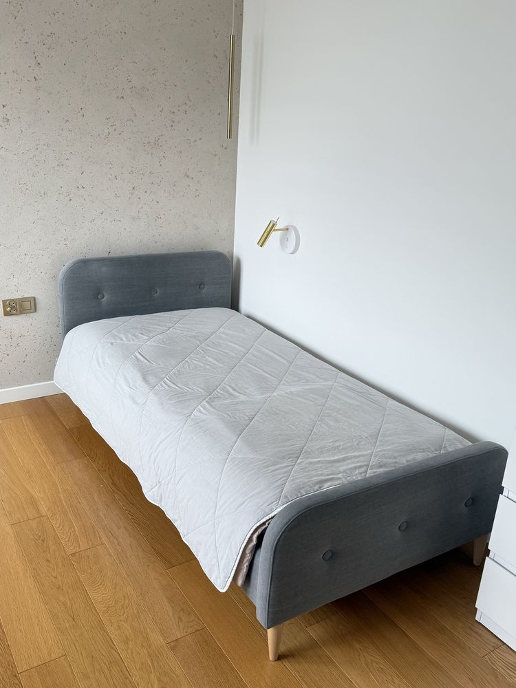 Łóżko tapicerowane Kids Concept, skandynawskie, pod materac 90x200