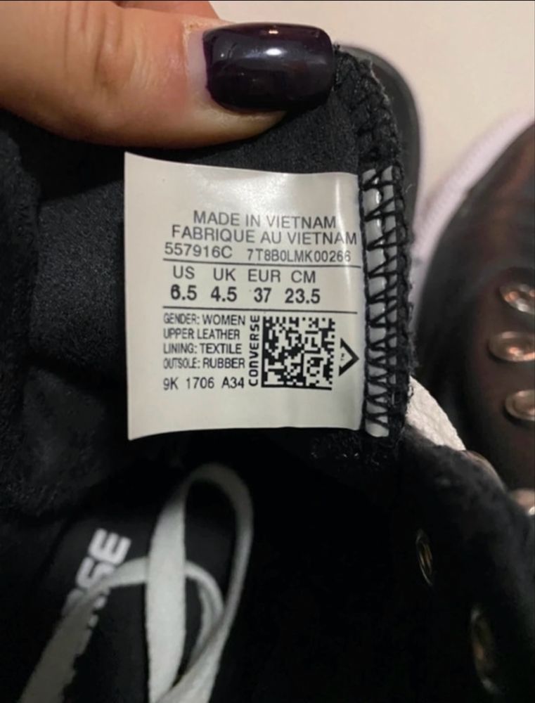 Buty czarne Conversy