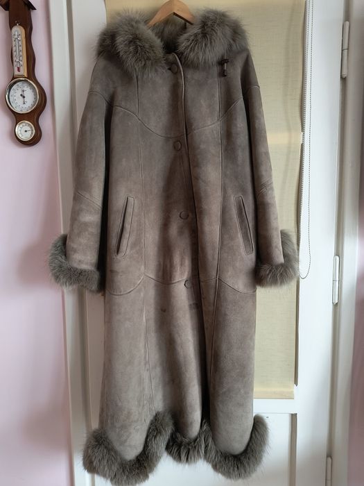 Płaszcz z naturalnej skóry owczej