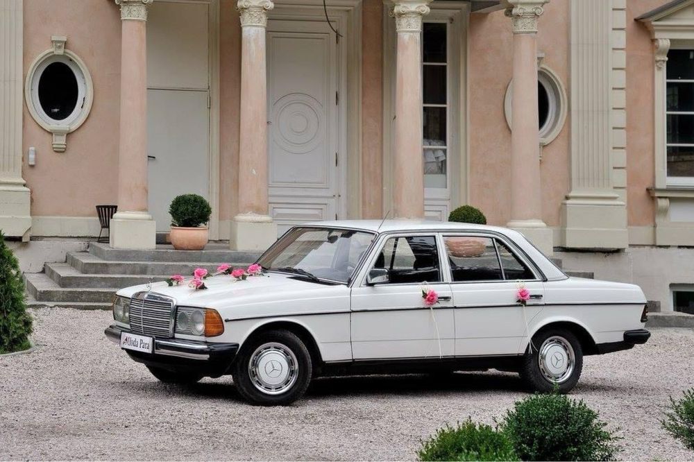 Zabytkowe mercedesy do ślubu wynajem w120 w124 coupe