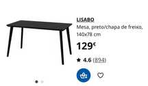Conjunto mesa + 4 cadeiras e ikea