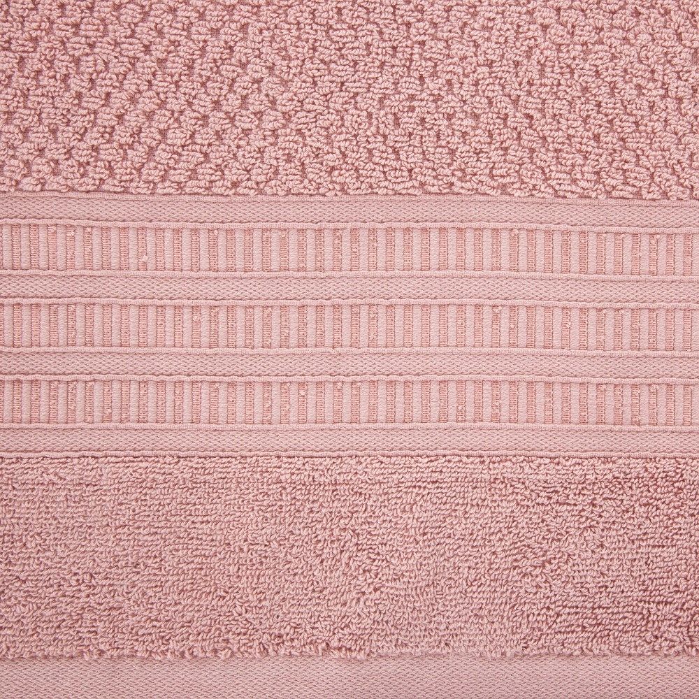 Ręcznik Rosita 50x90 pudrowy różowy o ryżowej stru