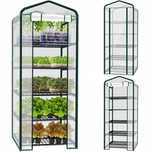 MINI SZKLARNIA Ogrodowa Balkonowa Tunel Foliowy Balkon Półki Pionowa