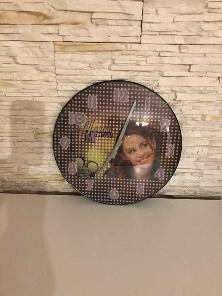 Zegar ścienny do dziecięcego pokoju Hannah Montana