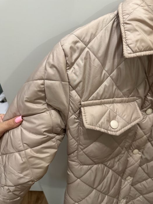 Куртка стьогана беж