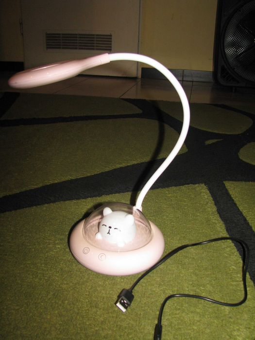oddam lampka KOT kotek biurkowa dla dziecka LED na biurko CAT