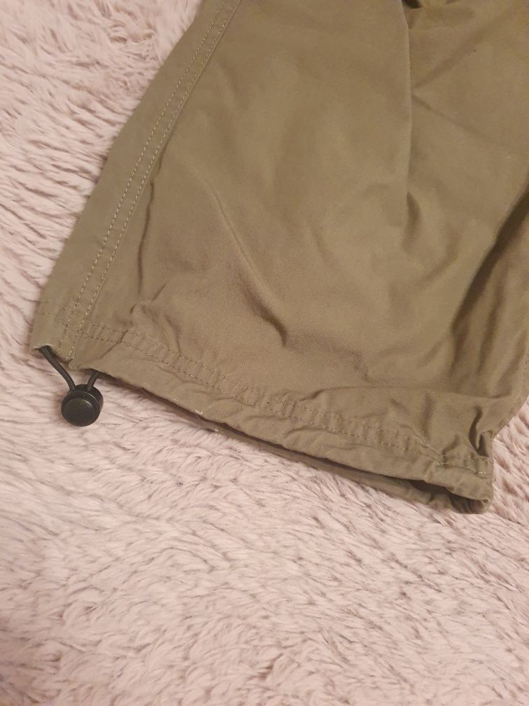 Zielone/Khaki Spodnie Cargo H&M (M)