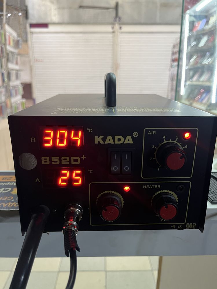 Термоповітряна паяльна станція KADA 852D+ з паяльником