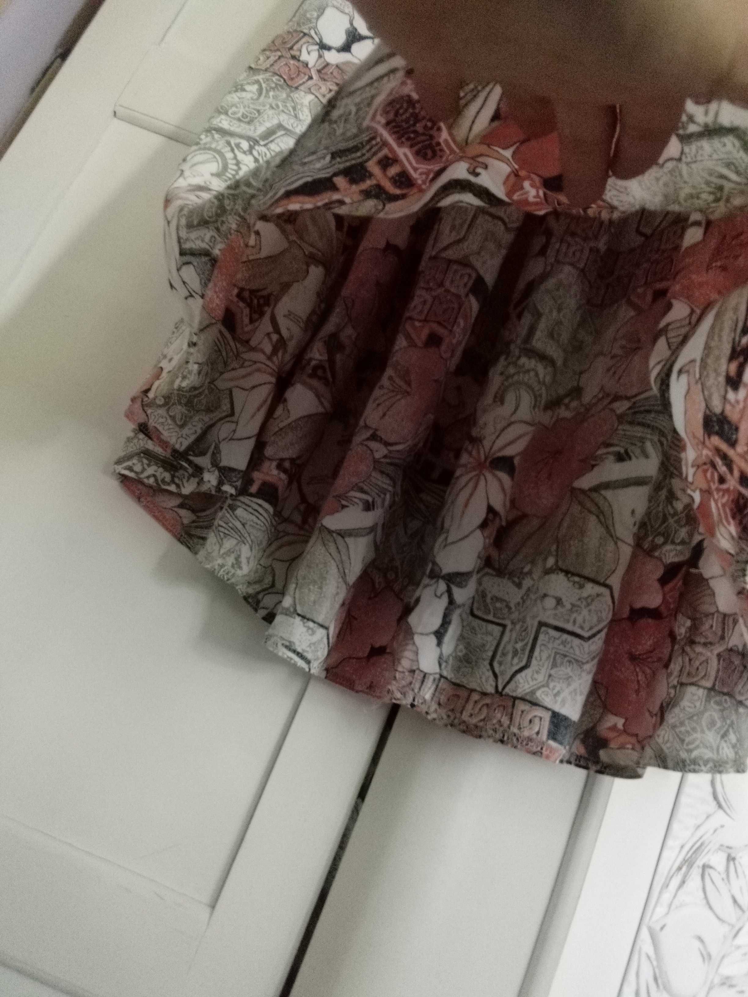 jak NOWA St.Michael angielska spódnica wiskozowa letnia 42 XL
