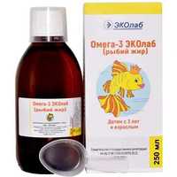 Omega-3 ecolab (olej rybny) butelka 250 ml