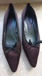 Bordowe eleganckie buty