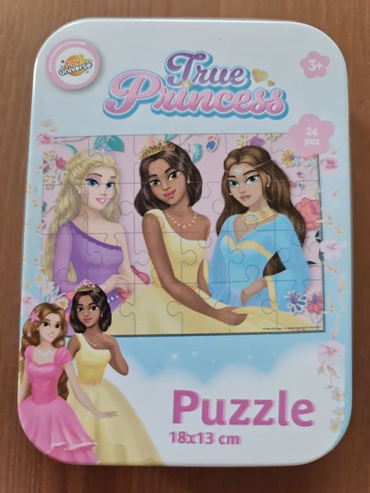Puzzle w puszce Księżniczki 24 elementy