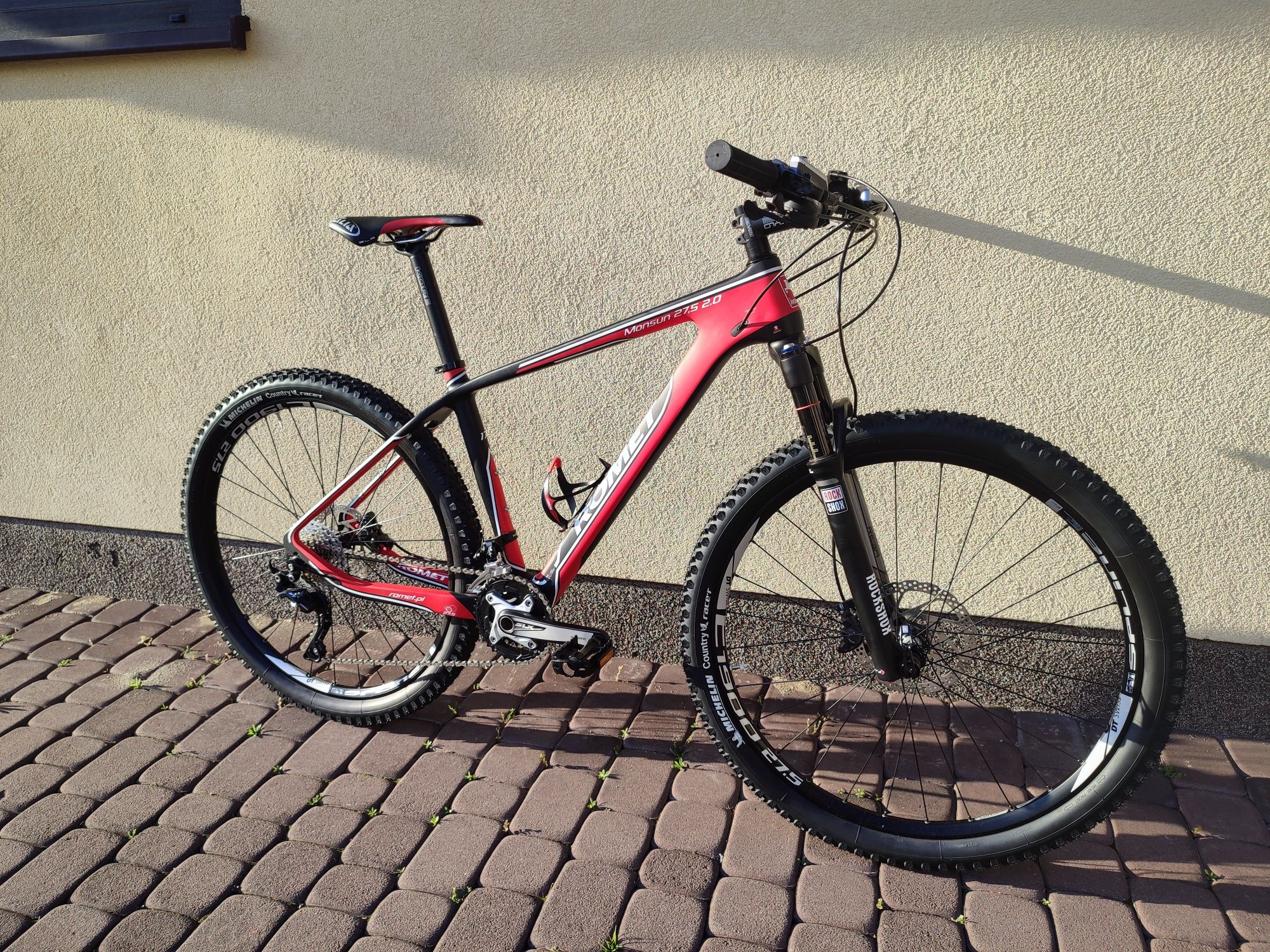 Nowy Rower Romet monsun karbonowy górski rock shox XT  SLX dt swiss