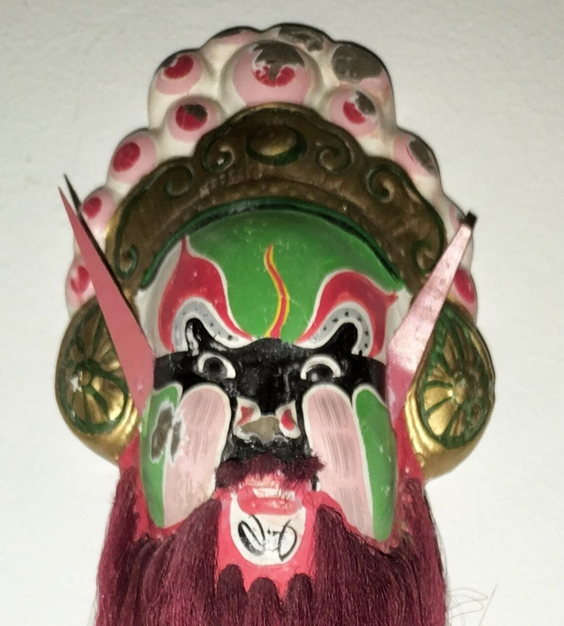 Máscara Antiga Chinesa Ópera de Pequim