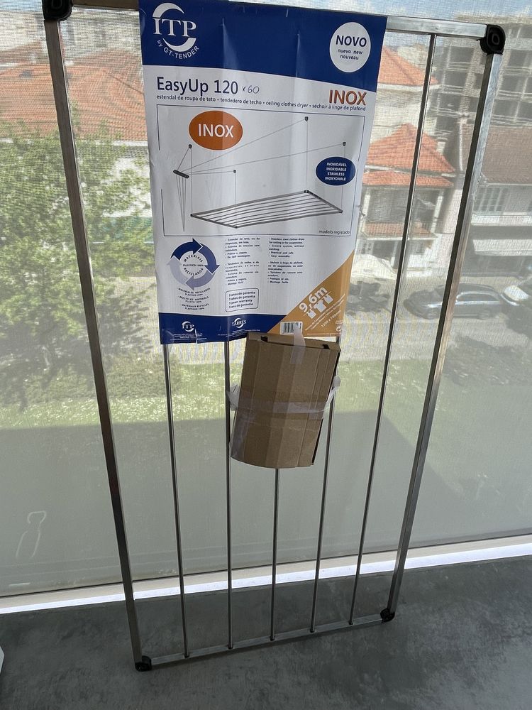 Estendal de teto em inox (novo)
