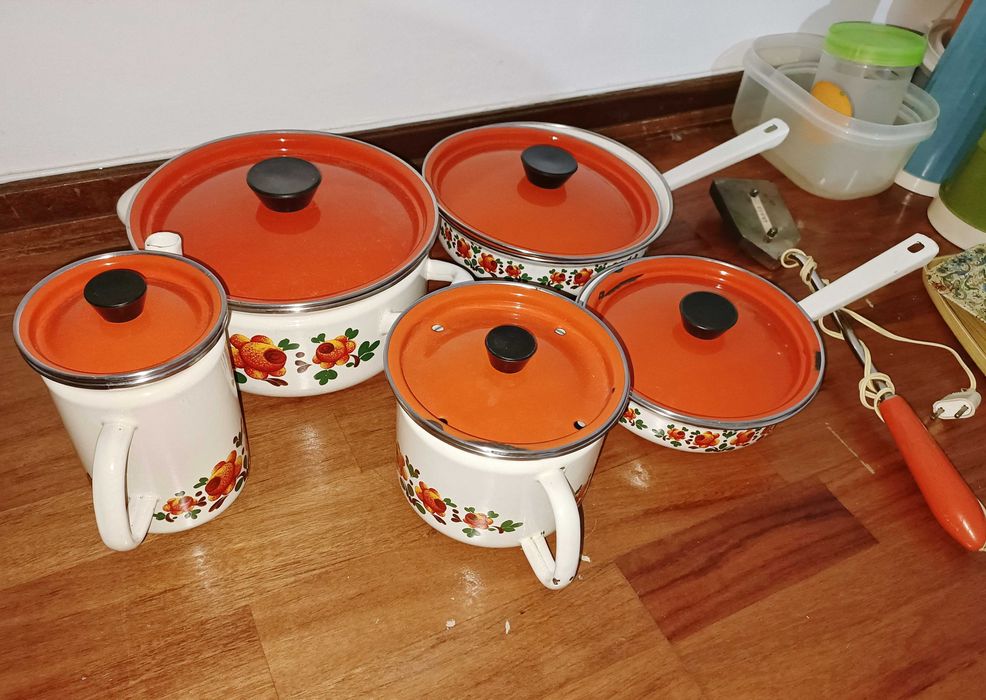 panelas esmaltadas, lote