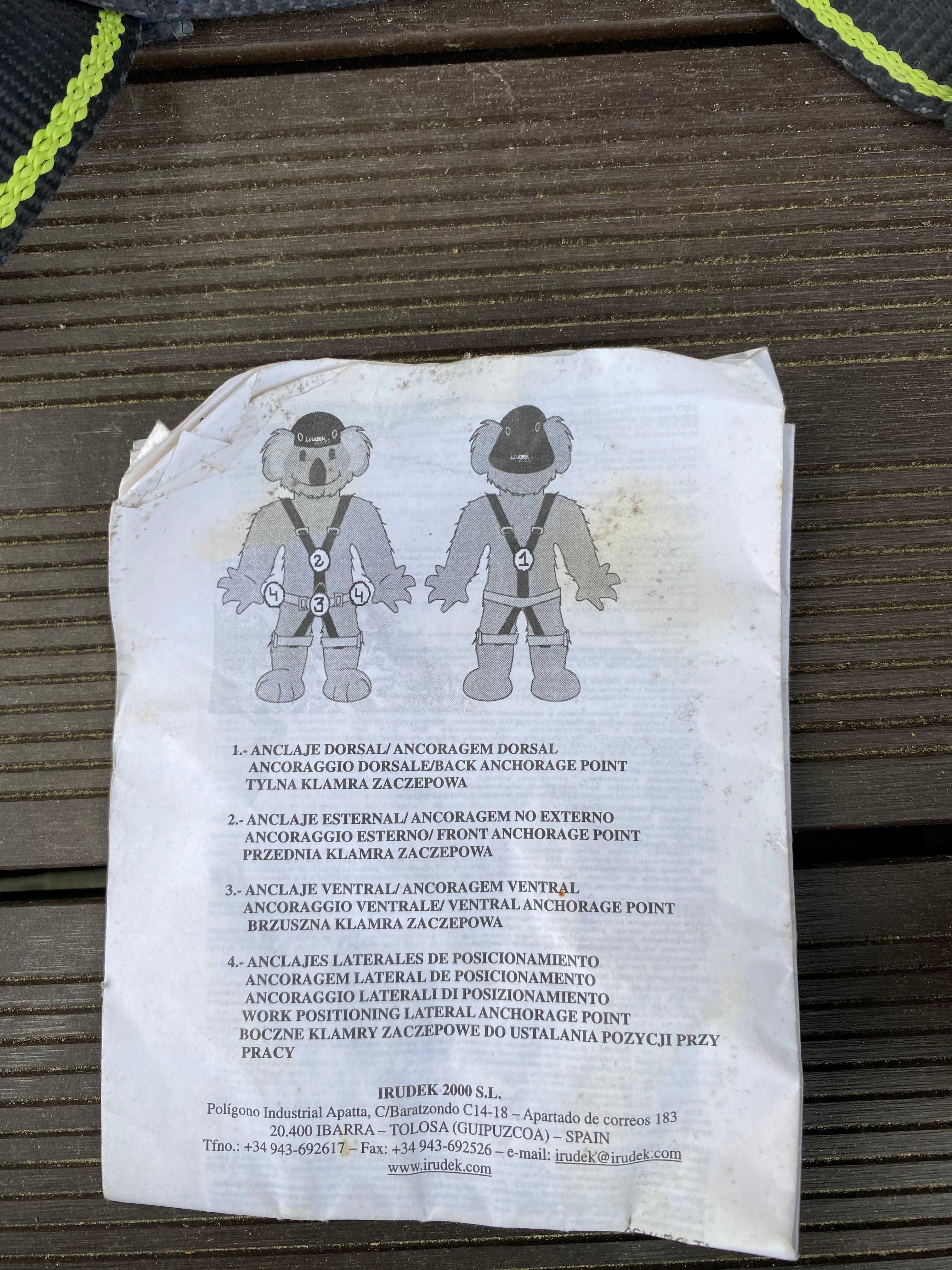 Szelki Budowlane asekuracyjne - bezpieczeństwo.