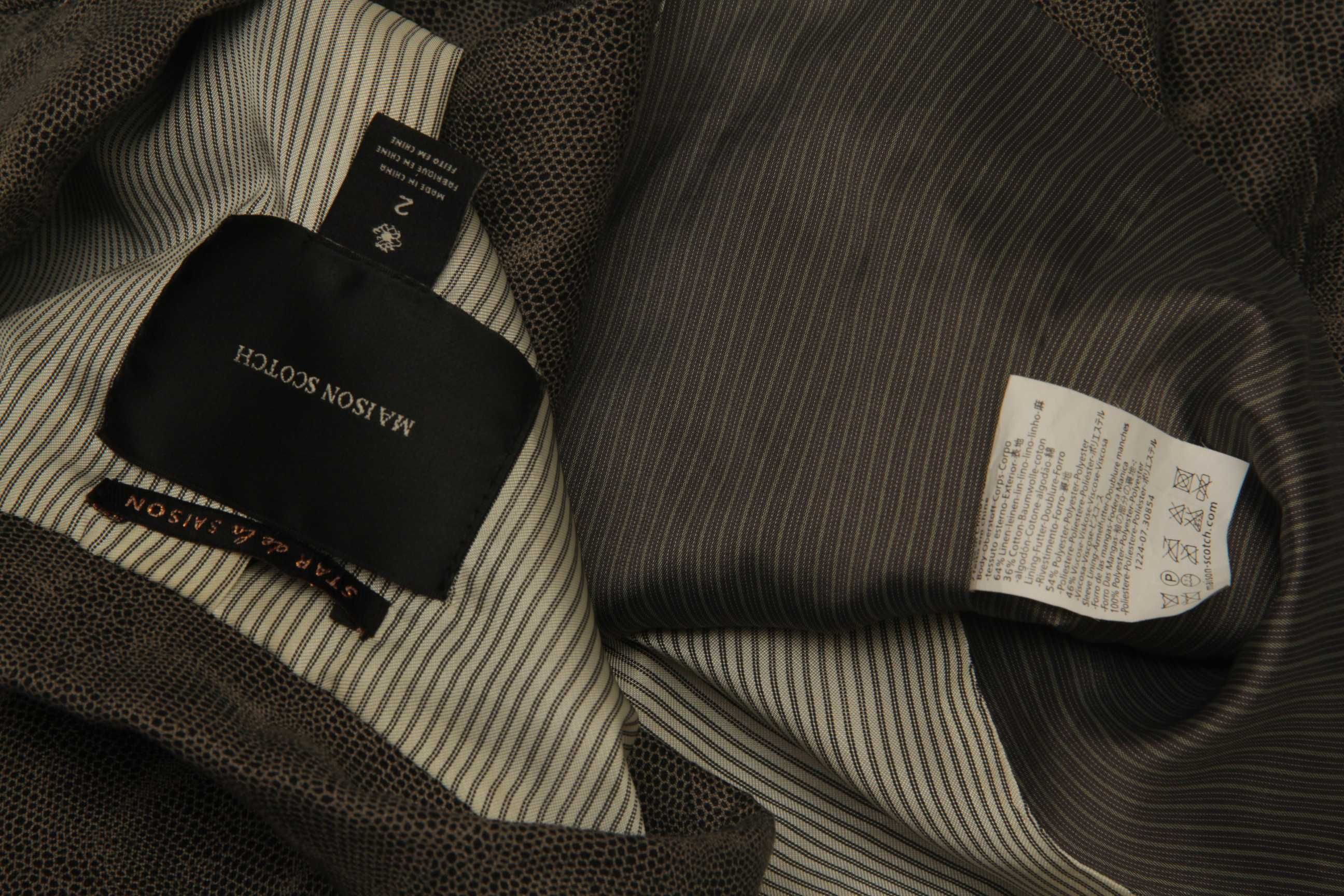 Scotch & Soda рр 2 S пиджак блейзер из льна и хлопка