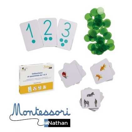 Nauka liczenia od 1 do 3 Montessori by Nathan