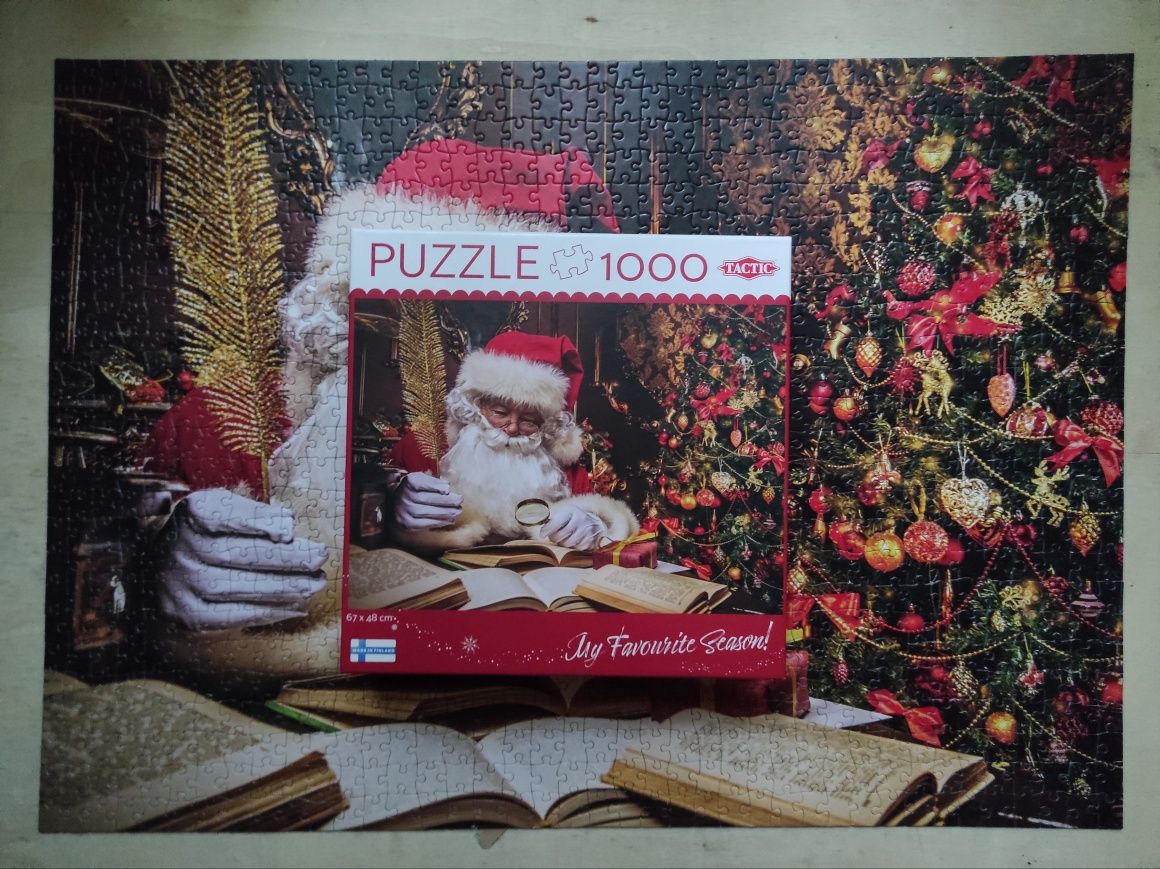 Kompletne stan idealny puzzle Santa Claus in his House, Tactic, 1000 e