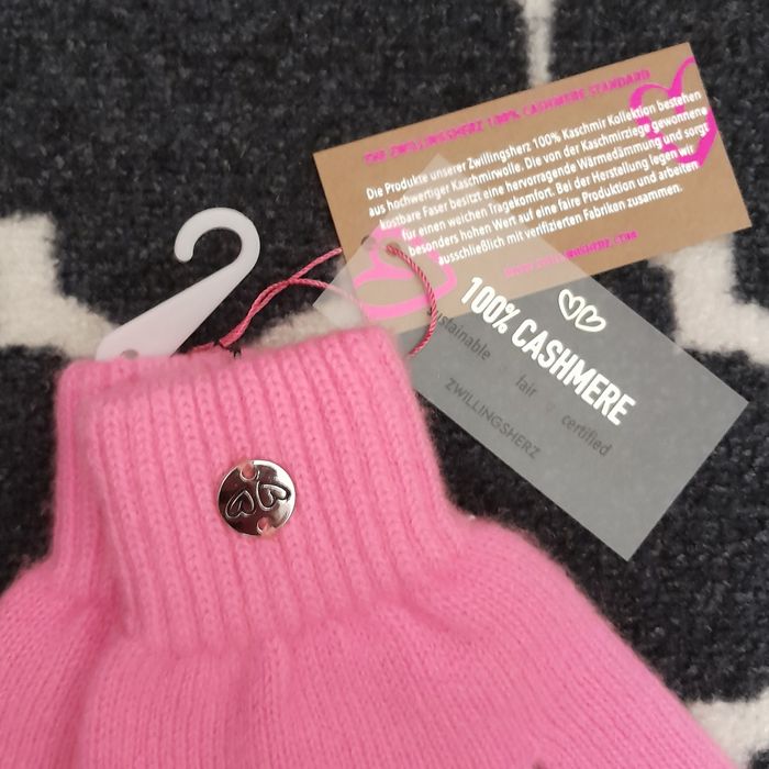 Rekawiczki 100% kaszmir Zwillingsherz kaszmirowe damskie zimowe cashme