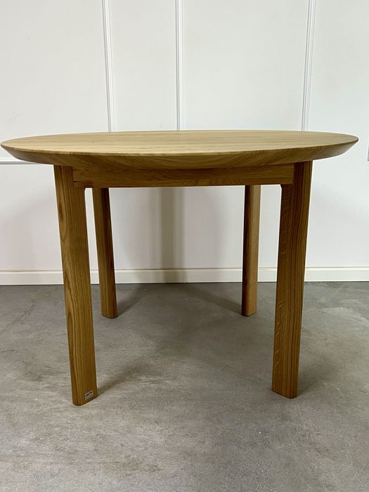 Stół okrągły, rozkładany, 100 % lity dąb