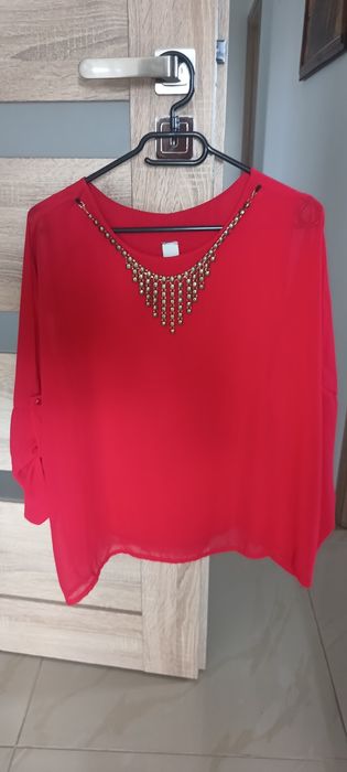 Elegancka bluzka z rękawem 3/4 z