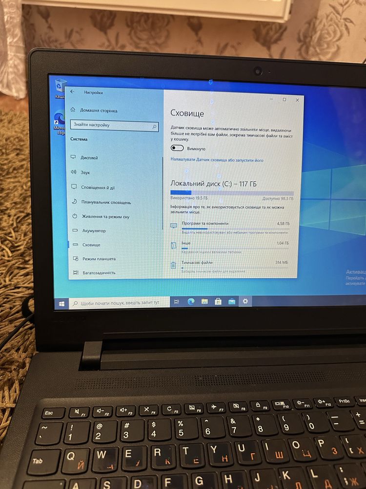 Ноутбук •Lenovo Ideapad 110-15ACL- в хорошому стані