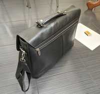Кожаный мужской портфель GUFO Шкіряний сумка дипломат кейс саквояж
