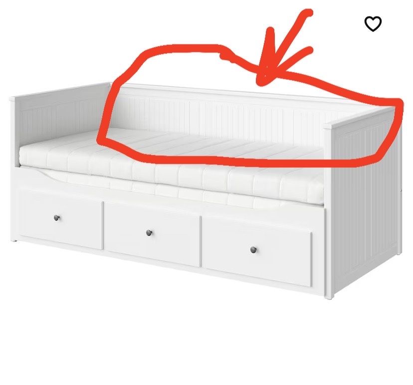 Nowa tylnia część leżanki hemnes biala