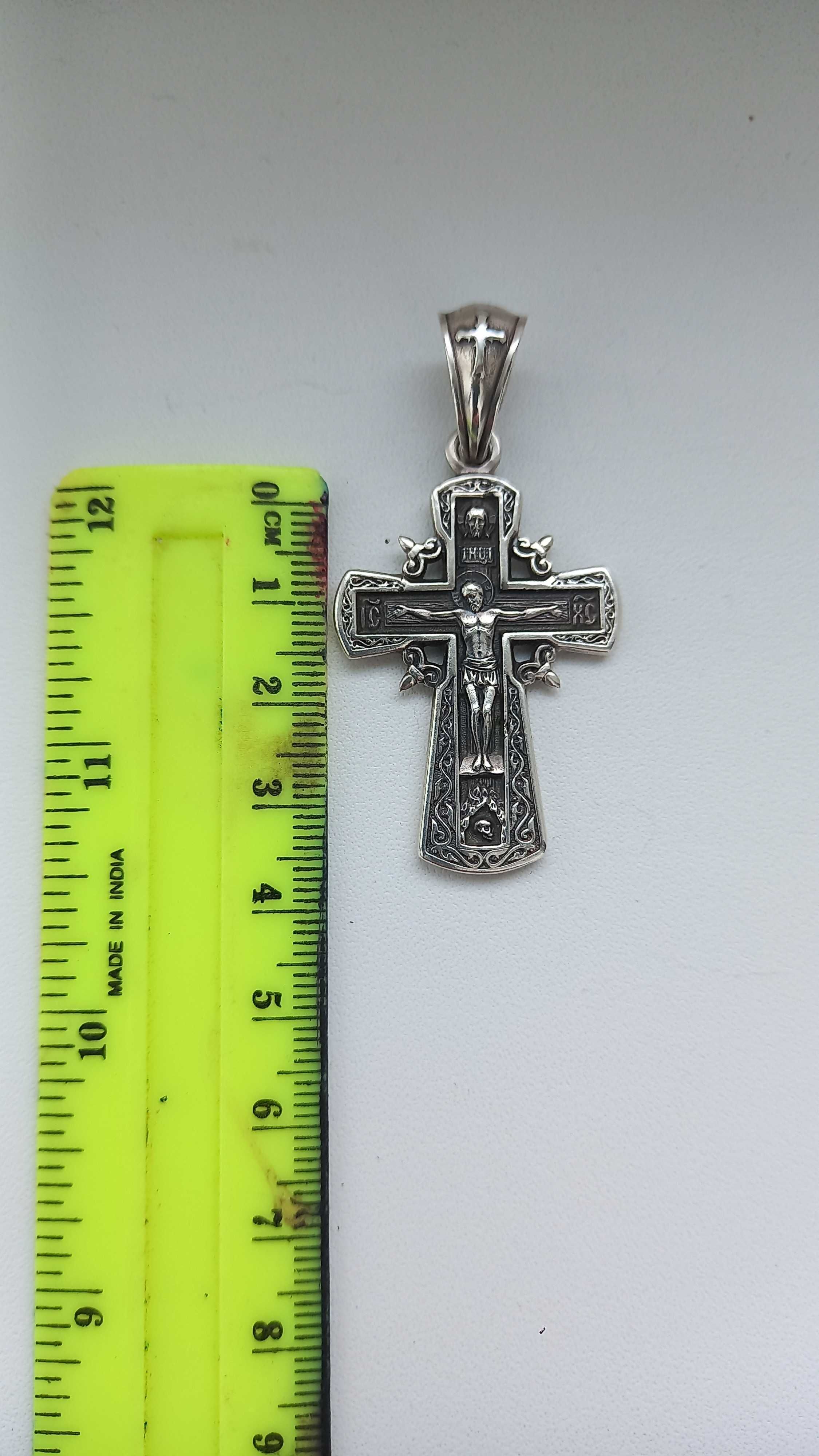 Хрестик срібний 925 проба, Крест серебряный. Вес 11 грамм.